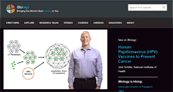 Desktop Screenshot of ibiology.org